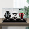 Picture of Acrylic Display Case for LEGO 3x Star Wars Super Heros Helmet 75274 75276 75277 Figure Storage Box Dust Proof Glue Free