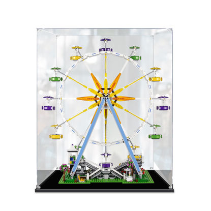 Picture of Acrylic Display Case for LEGO 10247 Creator Expert Ferris Wheel Figure Storage Box Dust Proof Glue Free