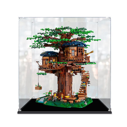 Picture of Acrylic Display Case for LEGO 21318 Ideas Tree House Figure Storage Box Dust Proof Glue Free