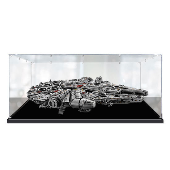 Picture of Acrylic Display Case for LEGO 75192 Star Wars Millennium Falcon Figure Storage Box Dust Proof Glue Free Horizontal Style