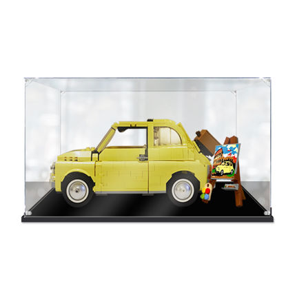 Picture of Acrylic Display Case for LEGO 10271 Creator Expert Fiat 500 Figure Storage Box Dust Proof Glue Free