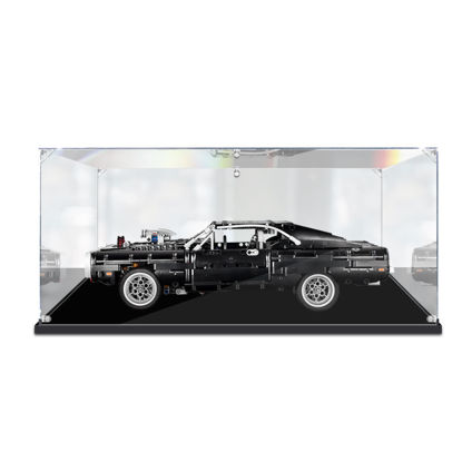 Picture of Acrylic Display Case for LEGO 42111 Technic Dom's Dodge Charger Figure Storage Box Dust Proof Glue Free