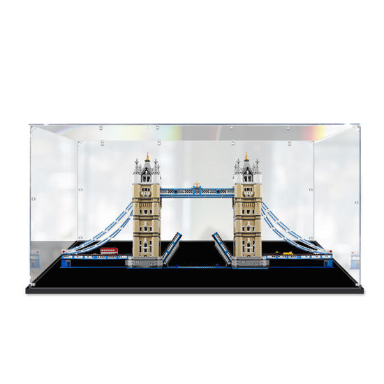 Picture of Acrylic Display Case for LEGO 10214 Creator Expert Tower Bridge Figure Storage Box Dust Proof Glue Free