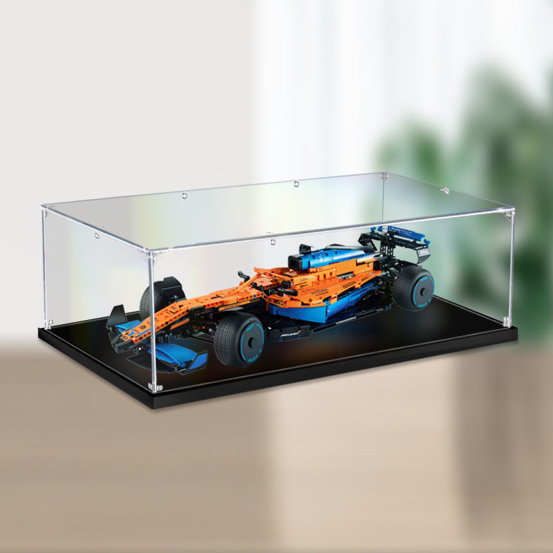 Display Case for Your Lego Set, Dust Proof, Glue Free. Acrylic Display Case  for LEGO 42141 Technic McLaren Formula 1 Race Car F1 Figure Storage Box  Dust Proof Glue Free