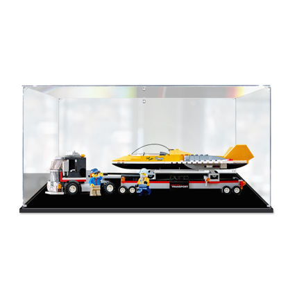 Picture of Acrylic Display Case for LEGO 60289 Airshow Jet Transporter Figure Storage Box Dust Proof Glue Free