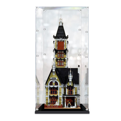 Picture of Acrylic Display Case for LEGO 10273 Creator Expert Haunted House Figure Storage Box Dust Proof Glue Free