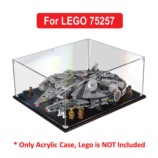 Picture of Acrylic Display Case for LEGO 75257 Star Wars Millennium Falcon Figure Storage Box Dust Proof Glue Free