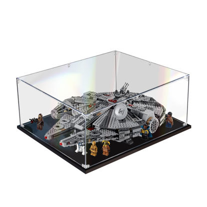 Picture of Acrylic Display Case for LEGO 75257 Star Wars Millennium Falcon Figure Storage Box Dust Proof Glue Free