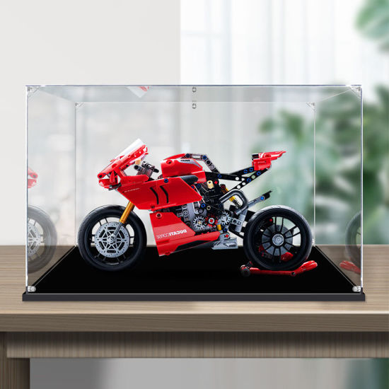 Picture of Acrylic Display Case for LEGO 42107 Technic Ducati Panigale V4 R Motorcycle Figure Storage Box Dust Proof Glue Free