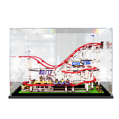 Picture of Acrylic Display Case for LEGO 10261 Creator Expert Roller Coaster Figure Storage Box Dust Proof Glue Free