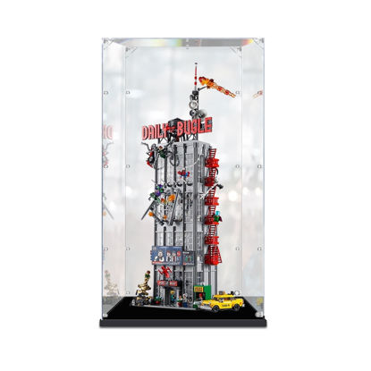 Picture of Acrylic Display Case for LEGO 76178 Marvel Spiderman Daily Bugle Figure Storage Box Dust Proof Glue Free