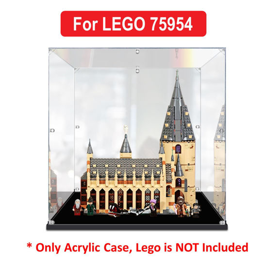 Picture of Acrylic Display Case for LEGO 75954 Harry Potter Hogwarts Great Hall Figure Storage Box Dust Proof Glue Free