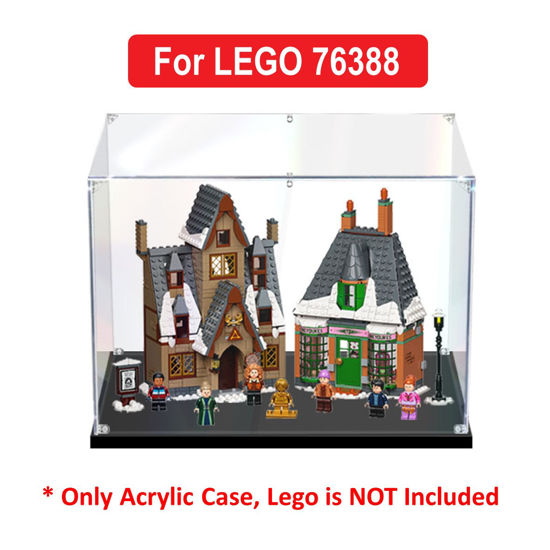 Picture of Acrylic Display Case for LEGO 76388 Harry Potter Hogsmeade Village Visit Figure Storage Box Dust Proof Glue Free