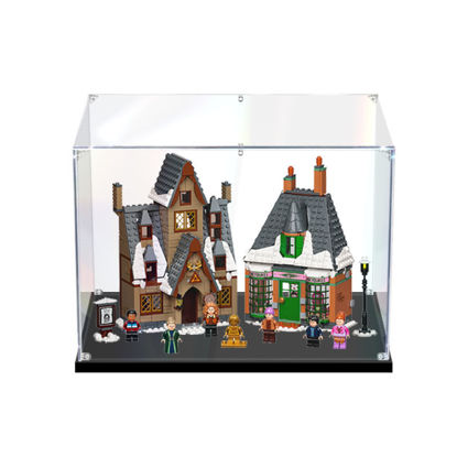 Picture of Acrylic Display Case for LEGO 76388 Harry Potter Hogsmeade Village Visit Figure Storage Box Dust Proof Glue Free