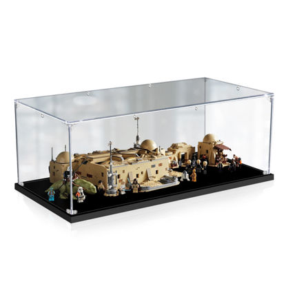 Picture of Acrylic Display Case for LEGO 75290 Star Wars Mos Eisley Cantina Figure Storage Box Dust Proof Glue Free