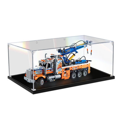 Picture of Acrylic Display Case for LEGO 42128 Technic Heavy-duty Tow Truck Figure Storage Box Dust Proof Glue Free