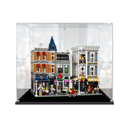 Picture of Acrylic Display Case for LEGO 10255 Creator Expert Assembly Square Figure Storage Box Dust Proof Glue Free