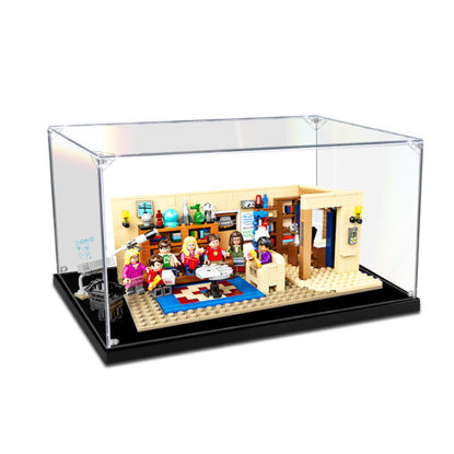 Picture of Acrylic Display Case for LEGO 21302 IDEAS The Big Bang Theory Figure Storage Box Dust Proof Glue Free