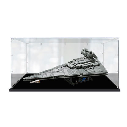 Picture of Acrylic Display Case for LEGO 75252 Star Wars Imperial Star Destroyer Figure Storage Box Dust Proof Glue Free