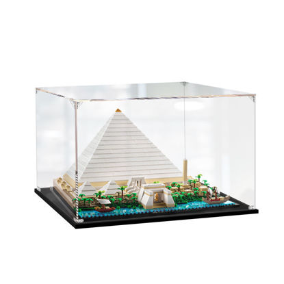 Picture of Acrylic Display Case for LEGO 21058 Architecture Great Pyramid of Giza Figure Storage Box Dust Proof Glue Free