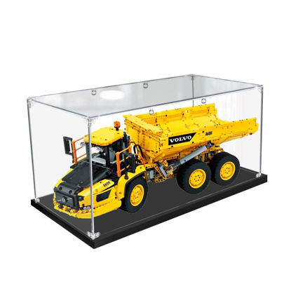 Picture of Acrylic Display Case for LEGO 42114 Technic 6x6 Volvo Articulated Hauler A60H Truck Wheel Loader Figure Storage Box Dust Proof Glue Free