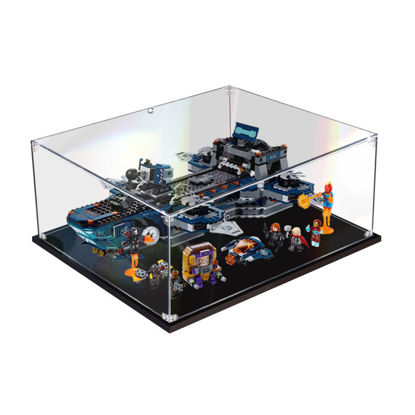 Picture of Acrylic Display Case for LEGO 76153 Marvel Avengers Helicarrier Figure Storage Box Dust Proof Glue Free