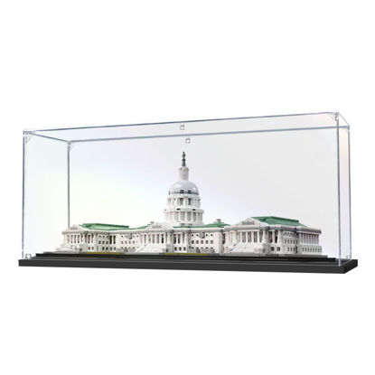 Picture of Acrylic Display Case for LEGO 21030 Architecture United States Capitol Building Figure Storage Box Dust Proof Glue Free