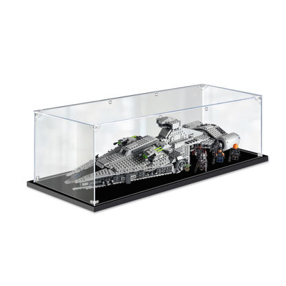 Picture of Acrylic Display Case for LEGO 75315 Star Wars Imperial Light Cruiser Figure Storage Box Dust Proof Glue Free