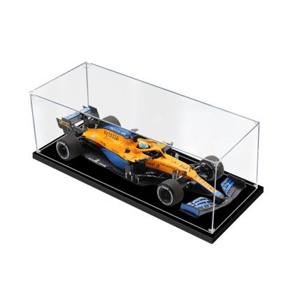 Picture of Acrylic Display Case for 1:18 SPARK MCLAREN F1 MCL35M WINNER 2021 ITALIAN GP #3 RICCIARDO Diecast Car Model Figure Storage Box Dust Proof Glue Free