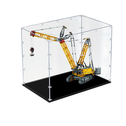 Picture of Acrylic Display Case for LEGO 42146 Technic Liebherr Crawler Crane LR 13000 Figure Storage Box Dust Proof Glue Free