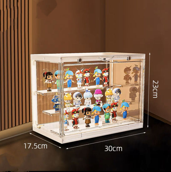 Picture of Display Case for LEGO Minifigure Pop Mart Funko Mystery Minis Minecraft with LED Lights