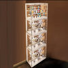 Picture of 4 X Display Case for LEGO Minifigure Pop Mart Funko Mystery Minis Minecraft with LED Lights