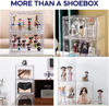 Picture of 5X Premium Sneaker Acrylic Display Shoe Box Storage Case Side Open Clear  Stackable