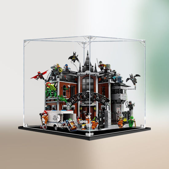 Picture of Acrylic Display Case for LEGO 76300 Batman Arkham Asylum Figure Storage Box Dust Proof Glue Free