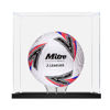 Picture of Acrylic Display Case for A-League Soccer Ball Memorabilia with Holder Dust Proof Glue Free