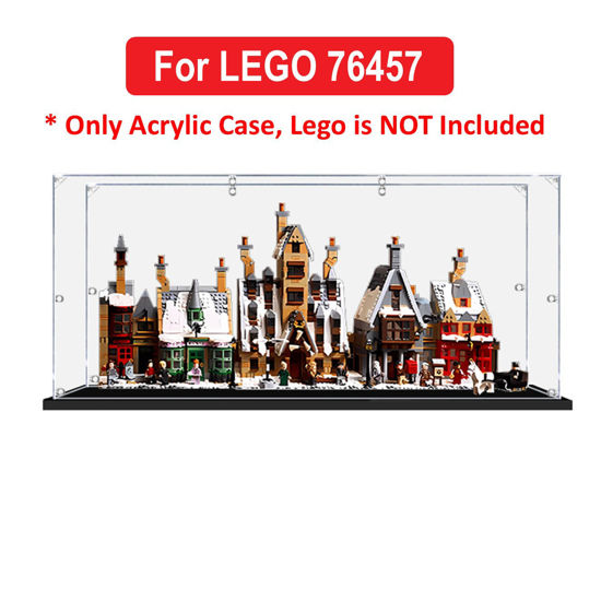 Picture of Acrylic Display Case for LEGO 76457 Harry Potter Hogsmeade Village Collectors' Edition Figure Storage Box Dust Proof Glue Free