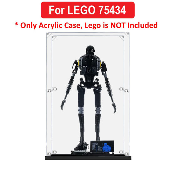 Picture of Acrylic Display Case for LEGO 75434 Star Wars K-2SO Security Droid Figure Storage Box Dust Proof Glue Free