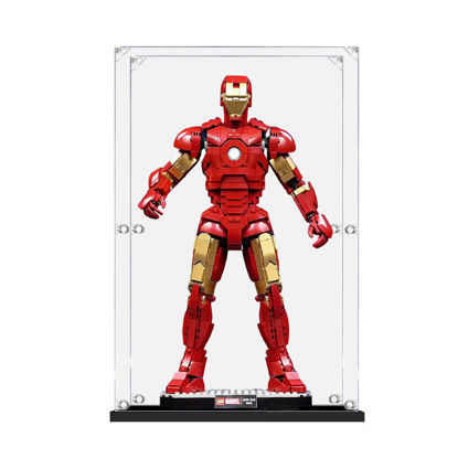 Picture of Acrylic Display Case for LEGO 76344 Marvel Iron Man Mark 3 Collectors’ Edition Figure Storage Box Dust Proof Glue Free