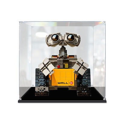 Picture of Acrylic Display Case for LEGO 21303 Ideas WALL-E Disney Pixar Garbage Robot Figure Storage Box Dust Proof Glue Free