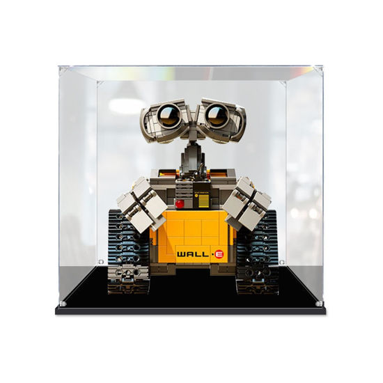 Picture of Acrylic Display Case for LEGO 21303 Ideas WALL-E Disney Pixar Garbage Robot Figure Storage Box Dust Proof Glue Free