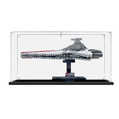 Picture of Acrylic Display Case for LEGO 75441 Star Wars Venator-Class Attack Cruiser Figure Storage Box Dust Proof Glue Free