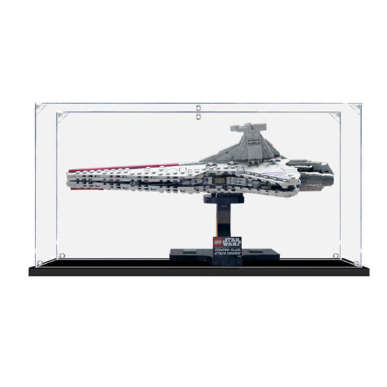 Picture of Acrylic Display Case for LEGO 75441 Star Wars Venator-Class Attack Cruiser Figure Storage Box Dust Proof Glue Free