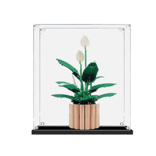 Picture of Acrylic Display Case for LEGO 11504 Botanicals Peace Lily Figure Storage Box Dust Proof Glue Free