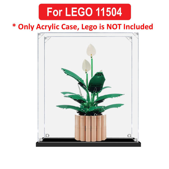 Picture of Acrylic Display Case for LEGO 11504 Botanicals Peace Lily Figure Storage Box Dust Proof Glue Free
