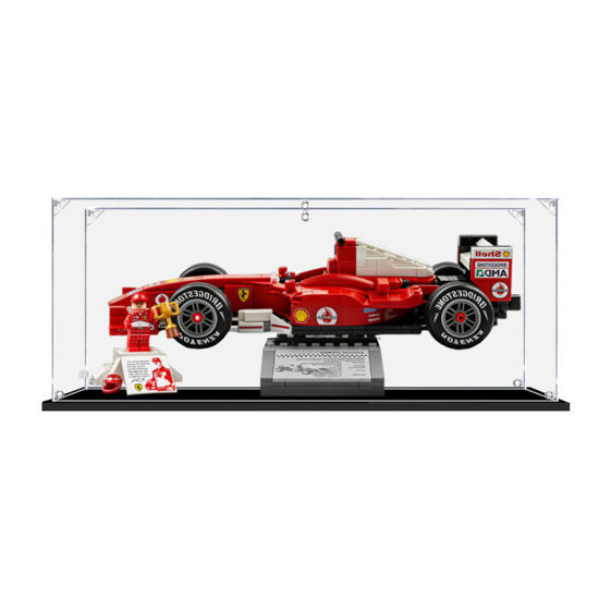 Picture of Acrylic Display Case for LEGO 11375 Icons Ferrari F2004 & Michael Schumacher Figure Storage Box Dust Proof Glue Free