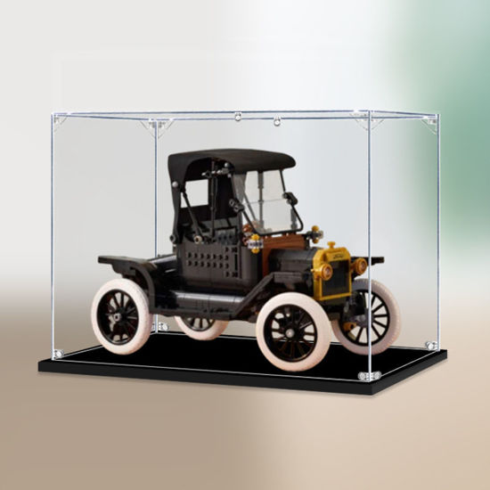 Picture of Acrylic Display Case for LEGO 11376 Icons Ford Model T Figure Storage Box Dust Proof Glue Free