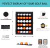 Picture of Golf Ball Display Case for 30 Balls Black Lockable Wall Mounted Golf Memorabilia